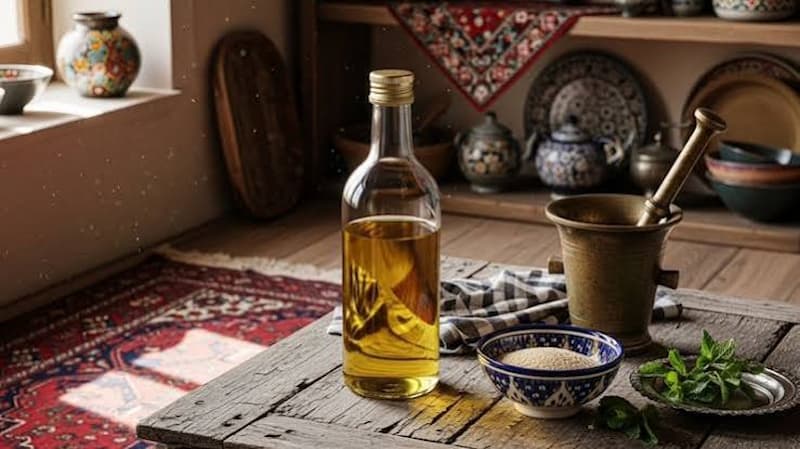 تصویر 1 از روغن کنجد برای لاغری شکم مناسب سبک زندگی سالم